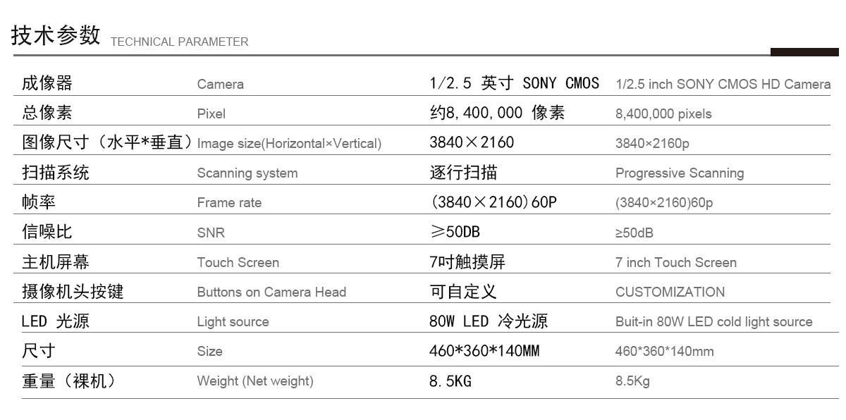 益柯達(dá)4K超高清內(nèi)窺鏡攝像系統(tǒng)